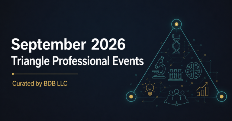 September 2026 Triangle Professional Events, curated by BDB LLC