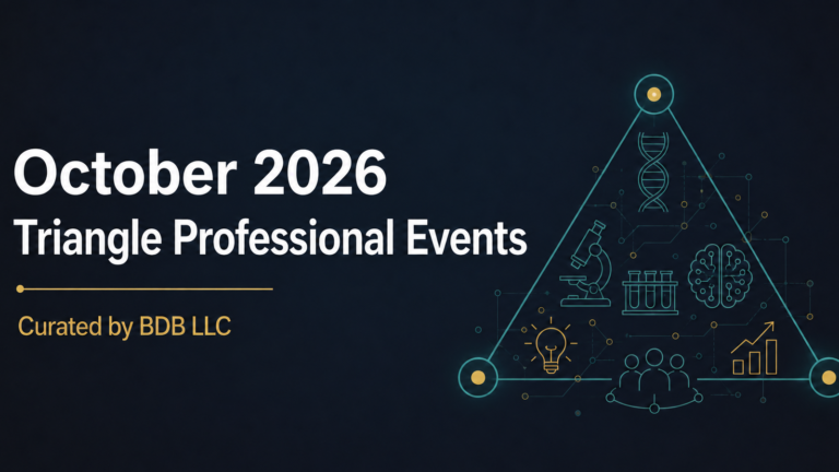 October 2026 Triangle Professional Events, curated by BDB LLC
